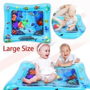 Tummy Time Baby Water Mat Infant Slapped Toys Inflatable Play Mat for 3-9 Months