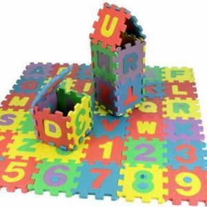 36 Pcs Baby Kids Alphabet Number Foam Puzzle Mats Teaching Tools Toy For Room