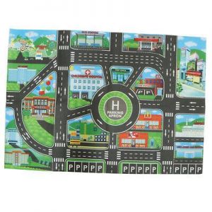 City Traffic Road Play Mat for Car Train Toy Baby Kids Crawling Rug Carpets Toy