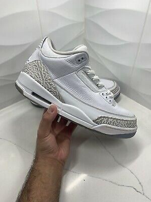 Nike Air Jordan 3 Triple White Size 12