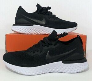 Nike Epic React Flyknit 2 Black White Gunsmoke BQ8928-002 Mens Size 12.5