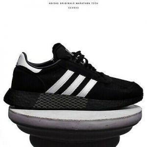 shopping time נעליים  adidas Originals Marathon Tech Men Lifestyle Sneakers New Black White EE4923