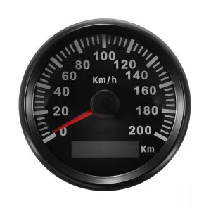 shopping time אביזרים לאופנועים 85mm 200 KM/H Stainless GPS Speedometer Waterproof Digital Gauges Car Motorcucle