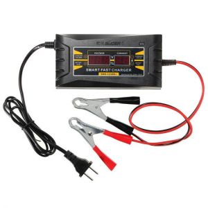 shopping time אביזרים לאופנועים SUOER 12V 10A Smart Fast Battery Charger LCD Display For Car Motorcycle
