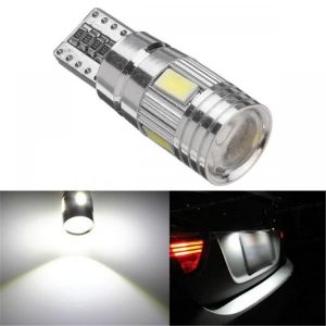 T10 W5W 5630 LED Car Side Marker Lights Canbus Error Free Wedge Bulb Lamp 12V 2.5W White 1Pcs