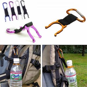 shopping time ספורט וטיולים IPRee Camping Hiking Water Bottle Carabiner Buckle D Shape Strap Keychain Holder