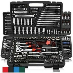 shopping time כלים לעבודה 46Pcs Tool Set Car Repair Kit Case Home hand Tools Piece Box Socket Set Ratchet