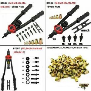shopping time כלים לעבודה Premium Easy Automatic Rivet Tool Set Dual-hand Manual Rivet Nut Tool Set