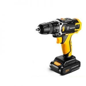 shopping time כלים לעבודה Cordless Drill Screwdriver ABS Push Button 20V Ceramic Metal Wood Working Device