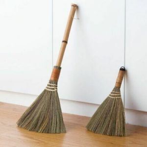 shopping time כלי ניקיון Straw Sweeping Broom Duster Home Cleaning Household Tool Handheld Handmade