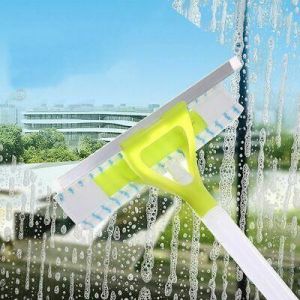shopping time כלי ניקיון Window Scraper Cleaning Glass Cleaner Wiper Brush Tool Squeegee Car Home Double