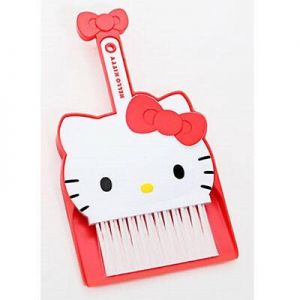 shopping time כלי ניקיון Hello Kitty Mini Cleaning Brush & Dustpan set Keyboard Home Broom Cleaning Tools