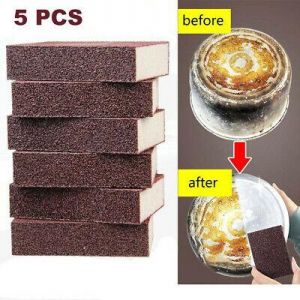 5Pcs Magic Nano Emery Sponge Brush Home Kitchen Cleaning Sponge Rust Clean Tools