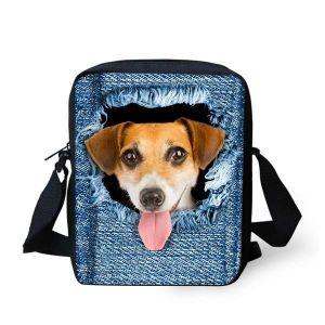 shopping time מוצרים לכלב Kids Polyester Cat Dog Outdoor Small Shoulder Crossbody Bag