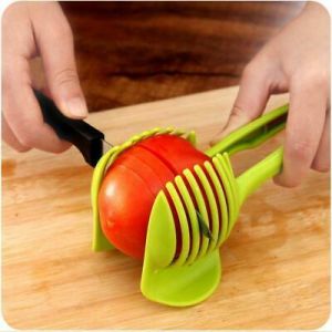 shopping time כלי ניקיון Kitchen Goods Potato Slicer Tomato Cutter Tool Shreadders Lemon Cutting Holder C
