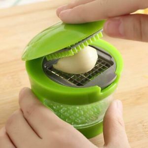 shopping time כלי ניקיון Garlic Grater Mini Portable Abs Stainless Steel Garlic Press Vegetable Cutter Sl