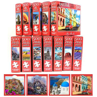 shopping time צעצועים לגיל ההרך והצעיר 500 Pieces Jigsaw Puzzle Animal Landscape Educational Adult Puzzles Kids Toy